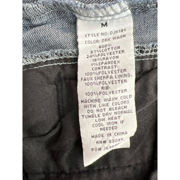 Ci Sono Women Stretch Denim Jacket with Removable Hoodie Size M - Picture 9 of 9